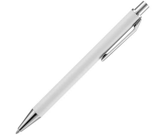 Ручка шариковая Lobby Soft Touch Chrome, белая, Цвет: белый, изображение 3