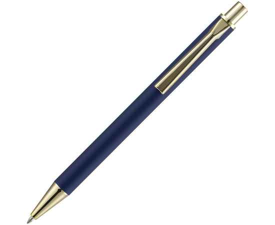 Ручка шариковая Lobby Soft Touch Gold, синяя, Цвет: синий, изображение 4