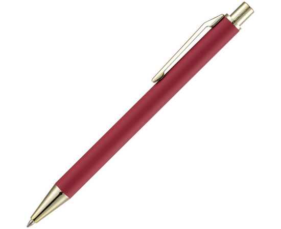 Ручка шариковая Lobby Soft Touch Gold, красная, Цвет: красный, изображение 2