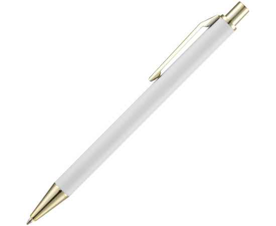 Ручка шариковая Lobby Soft Touch Gold, белая, Цвет: белый, изображение 2