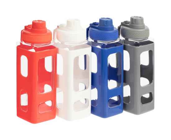 Бутылка для воды Square Fair, серая, Цвет: серый, Объем: 700, изображение 7