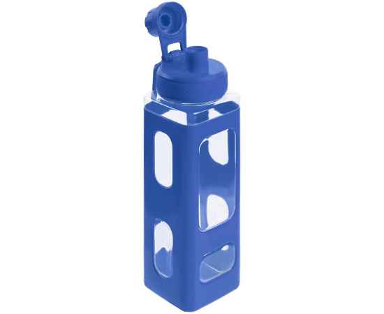 Бутылка для воды Square Fair, синяя, Цвет: синий, Объем: 700, изображение 4
