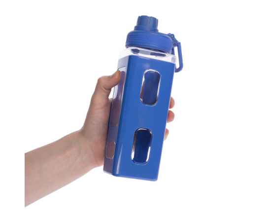 Бутылка для воды Square Fair, синяя, Цвет: синий, Объем: 700, изображение 6