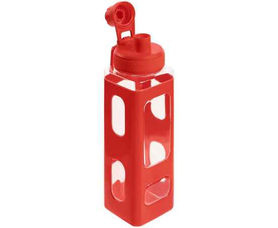 Бутылка для воды Square Fair, красная, Цвет: красный, Объем: 700, изображение 4