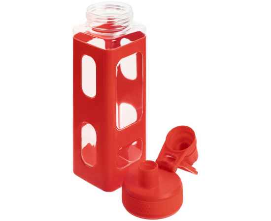 Бутылка для воды Square Fair, красная, Цвет: красный, Объем: 700, изображение 5