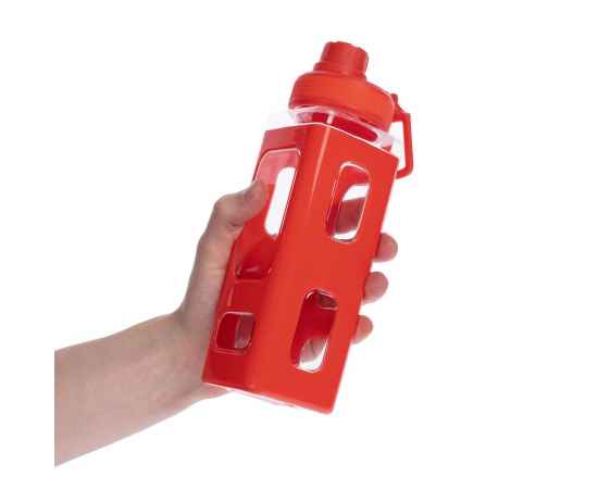 Бутылка для воды Square Fair, красная, Цвет: красный, Объем: 700, изображение 6