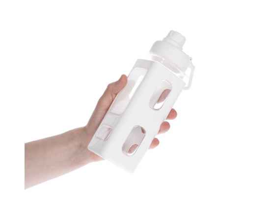 Бутылка для воды Square Fair, белая, Цвет: белый, Объем: 700, изображение 6