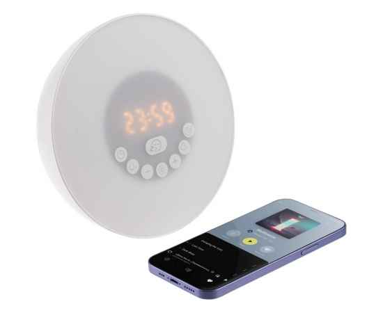 Лампа-колонка со световым будильником dreamTime, ver.2, белая, Цвет: белый, изображение 2