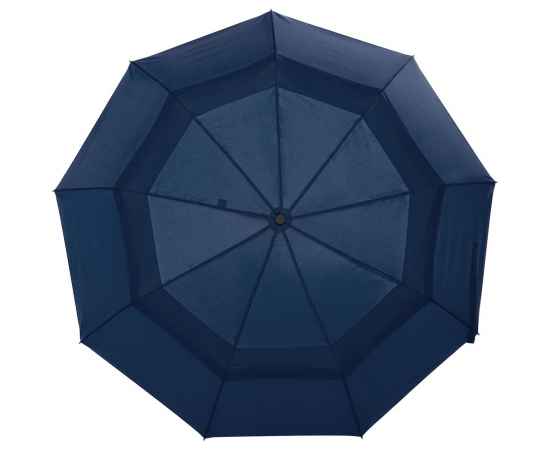 Складной зонт Dome Double с двойным куполом, темно-синий, Цвет: синий, темно-синий, изображение 2