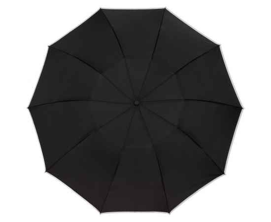 Складной зонт-наоборот Savelight со светоотражающим кантом, изображение 2