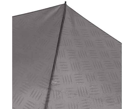 Зонт складной Hard Work с проявляющимся рисунком, серый, изображение 6