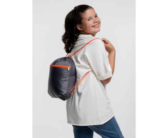 Детский рюкзак Novice, серый с оранжевым, Цвет: оранжевый, серый, Объем: 5, изображение 6