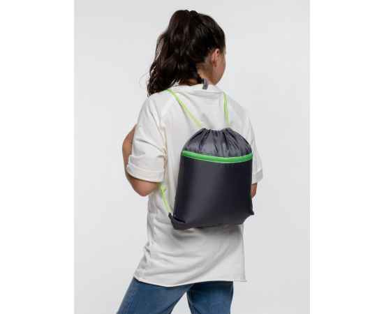 Детский рюкзак Novice, серый с зеленым, Цвет: зеленый, серый, Объем: 5, изображение 6