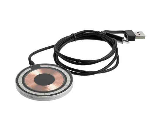 Магнитное зарядное устройство Cooper Rond, 15 Вт, серебристое, Цвет: серебристый, изображение 3