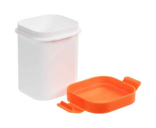 Ланчбокс для снеков Lunch Crunch, белый с оранжевым, Цвет: белый, оранжевый, Объем: 350, изображение 2