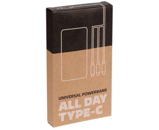 Aккумулятор Uniscend All Day Type-C 10000 мAч, черный, Цвет: черный, изображение 7