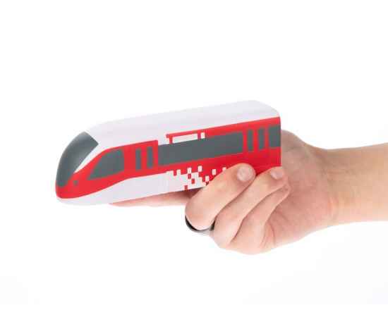 Антистресс «Поезд», белый с красным, изображение 3