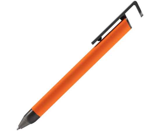 Ручка шариковая Standic с подставкой для телефона, оранжевая, Цвет: оранжевый, изображение 2