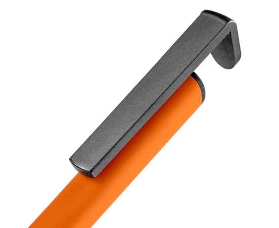 Ручка шариковая Standic с подставкой для телефона, оранжевая, Цвет: оранжевый, изображение 4