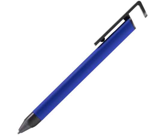 Ручка шариковая Standic с подставкой для телефона, синяя, Цвет: синий, изображение 2