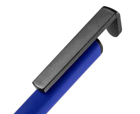 Ручка шариковая Standic с подставкой для телефона, синяя, Цвет: синий, изображение 5