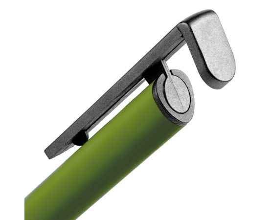 Ручка шариковая Standic с подставкой для телефона, зеленая, Цвет: зеленый, изображение 5