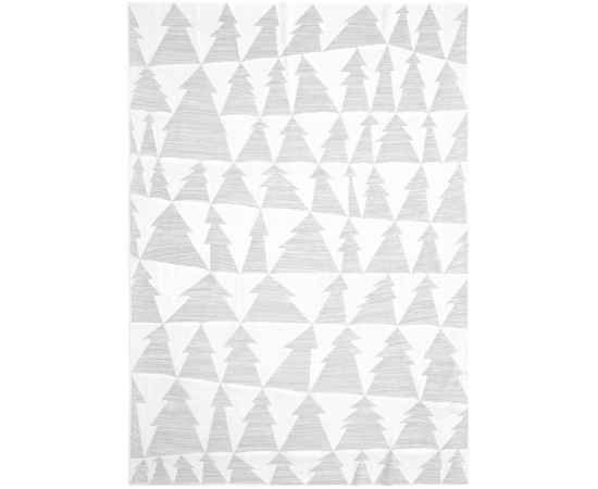 Плед «Танцующий лес», белый с серебром, Цвет: белый, изображение 3