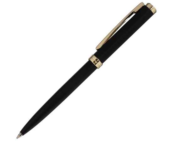 Ручка шариковая Delgado, матовая черная, Цвет: черный, изображение 3