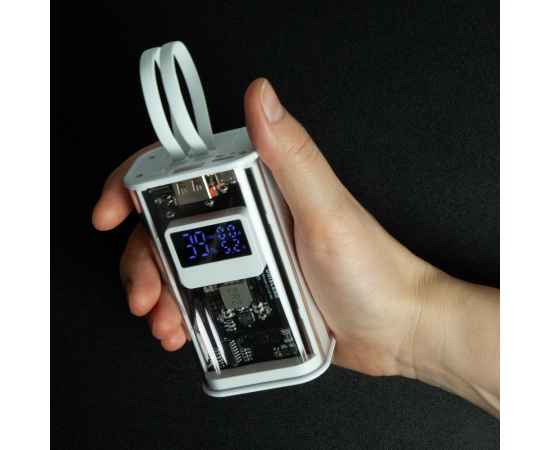 Аккумулятор c быстрой зарядкой Trellis Geek 10000 мАч, темно-серый, Цвет: серый, изображение 11