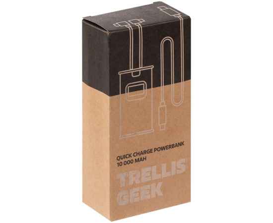 Аккумулятор c быстрой зарядкой Trellis Geek 10000 мАч, темно-серый, Цвет: серый, изображение 13