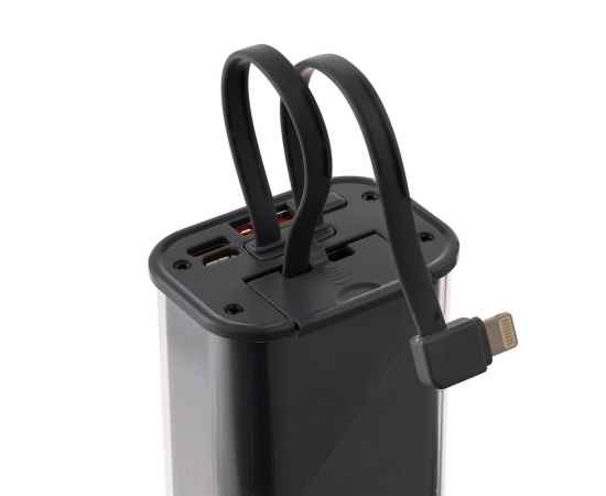 Аккумулятор c быстрой зарядкой Trellis Geek 10000 мАч, темно-серый, Цвет: серый, изображение 6