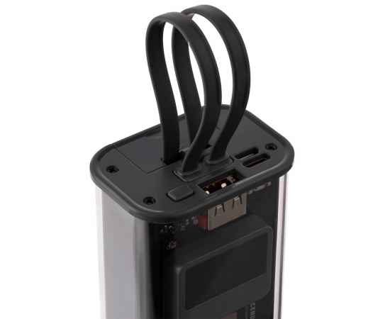 Аккумулятор c быстрой зарядкой Trellis Geek 10000 мАч, темно-серый, Цвет: серый, изображение 5