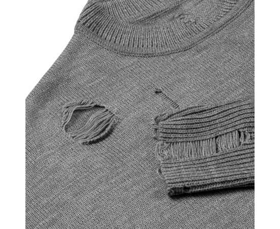 Джемпер оверсайз унисекс Grunge в сумке, серый, размер S/M, Цвет: серый, Размер: S/M, изображение 5