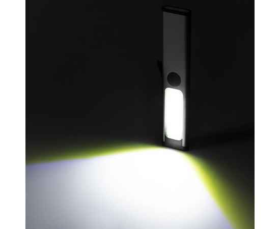 Фонарик-факел аккумуляторный Wallis с магнитом, серый, Цвет: серый, изображение 7