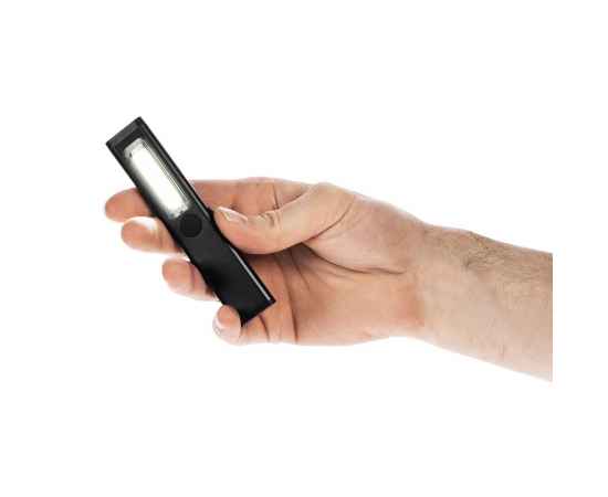 Фонарик-факел аккумуляторный Wallis с магнитом, черный, Цвет: черный, изображение 5