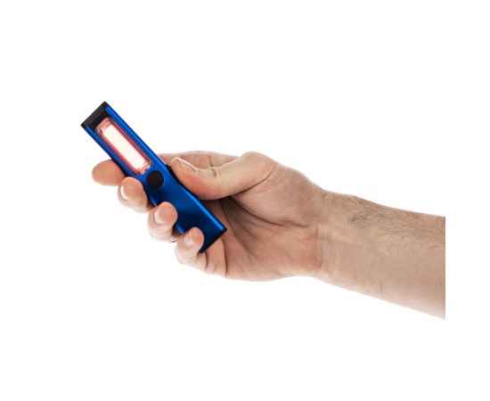 Фонарик-факел аккумуляторный Wallis с магнитом, синий, Цвет: синий, изображение 6
