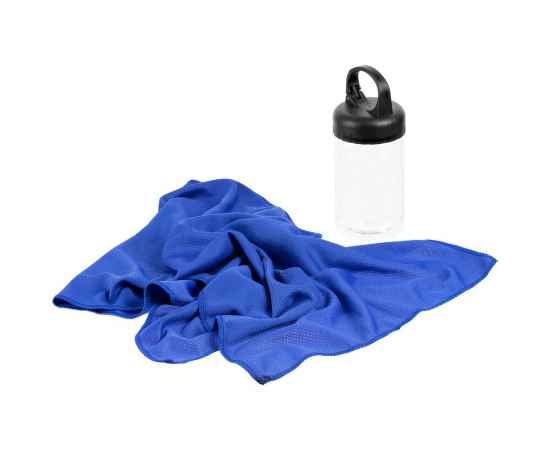 Охлаждающее полотенце Frio Mio в бутылке, синее, Цвет: синий, изображение 2