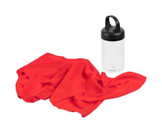 Охлаждающее полотенце Frio Mio в бутылке, красное, Цвет: красный, изображение 3