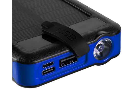 Аккумулятор с беспроводной зарядкой Holiday Maker Wireless, 10000 мАч, синий, Цвет: синий, изображение 7