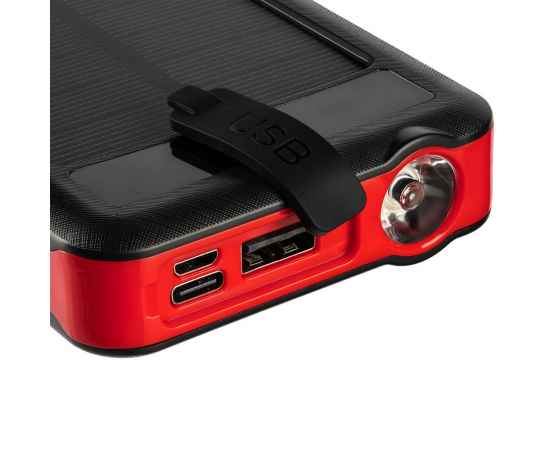 Аккумулятор с беспроводной зарядкой Holiday Maker Wireless, 10000 мАч, красный, Цвет: красный, изображение 7
