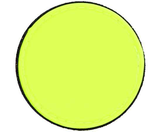 Лейбл из ПВХ с липучкой Menteqo Round, желтый неон, Цвет: желтый, изображение 2