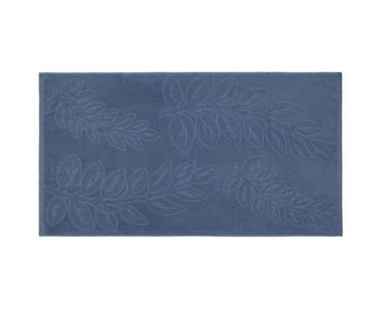 Полотенце махровое «Флора», среднее, синее, Цвет: синий, изображение 2