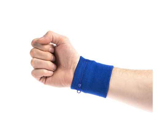 Напульсник с карманом Fiksu, синий, Цвет: синий, изображение 4
