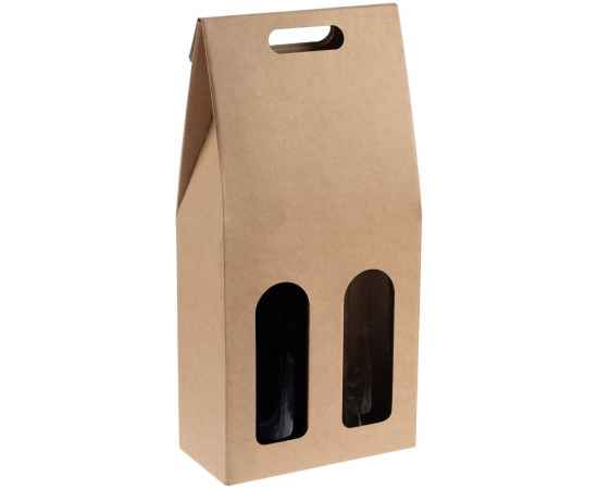 Коробка для двух бутылок Vinci Duo, крафт, изображение 2