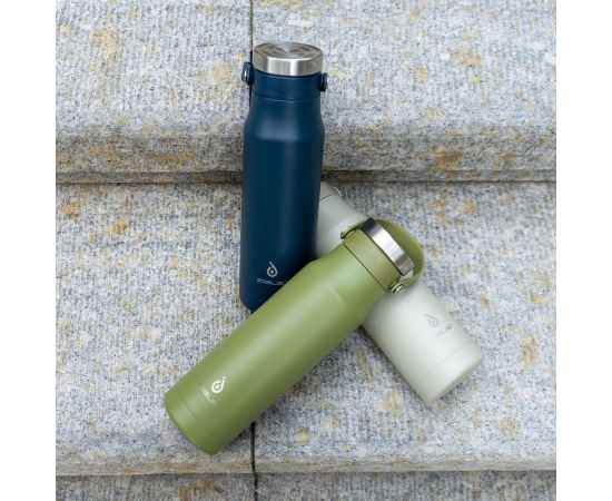 Термобутылка Tateyama, серо-бежевая, Цвет: серый, бежевый, Объем: 700, изображение 7