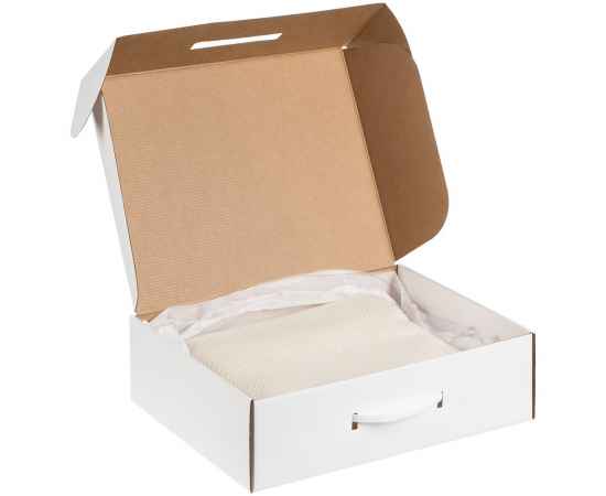 Коробка самосборная Light Case, белая, с белой ручкой, изображение 3