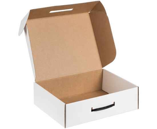Коробка самосборная Light Case, белая, с черной ручкой, Цвет: белый, черный, изображение 2