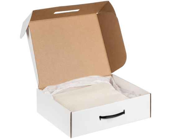 Коробка самосборная Light Case, белая, с черной ручкой, Цвет: белый, черный, изображение 3