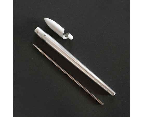 Шариковая ручка Sostanza, серебристая, Цвет: серебристый, изображение 5