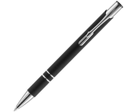 Ручка шариковая Keskus Soft Touch, черная, Цвет: черный, изображение 3